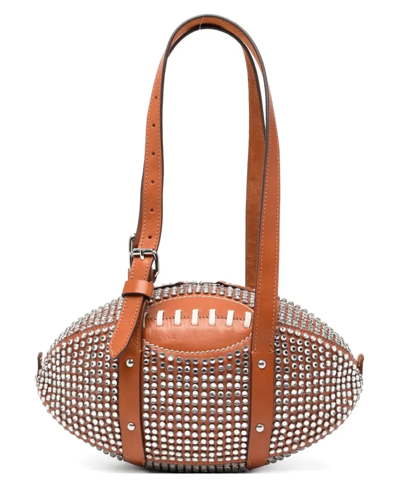 Monse Football Schultertasche - Braun Braun