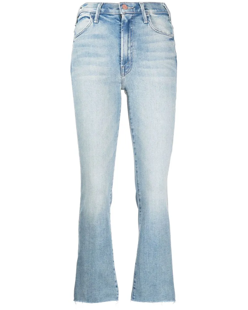 Mother Ausgestellte Cropped-Jeans - Blau Blau