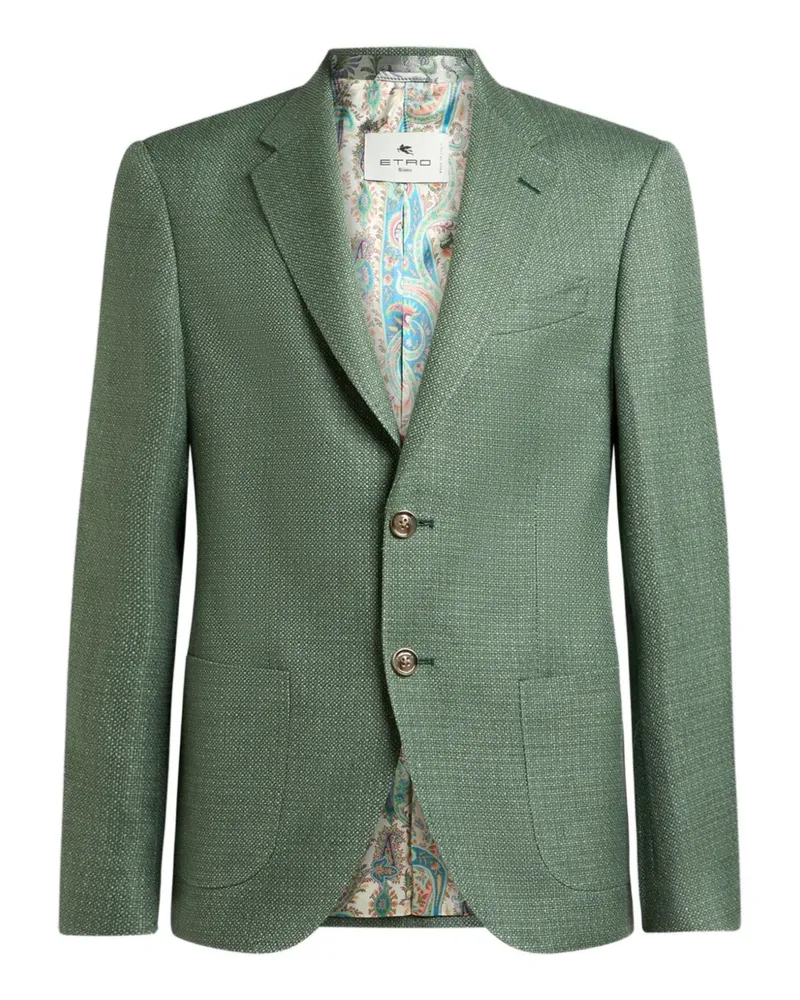 Etro Einreihiges Sakko - Grün Grün
