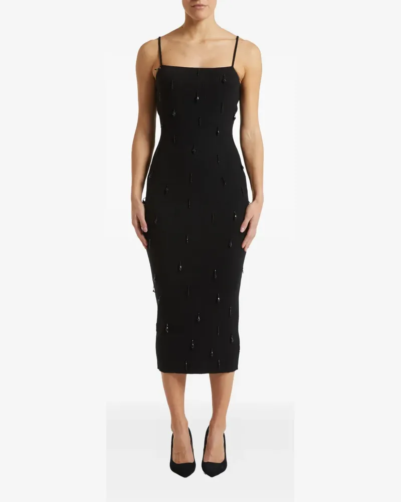 Pennyblack Midikleid mit Perlen - Schwarz Schwarz