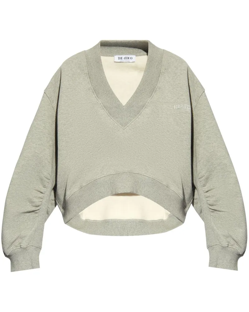 ATTICO Sweatshirt mit Logo - Grau Grau