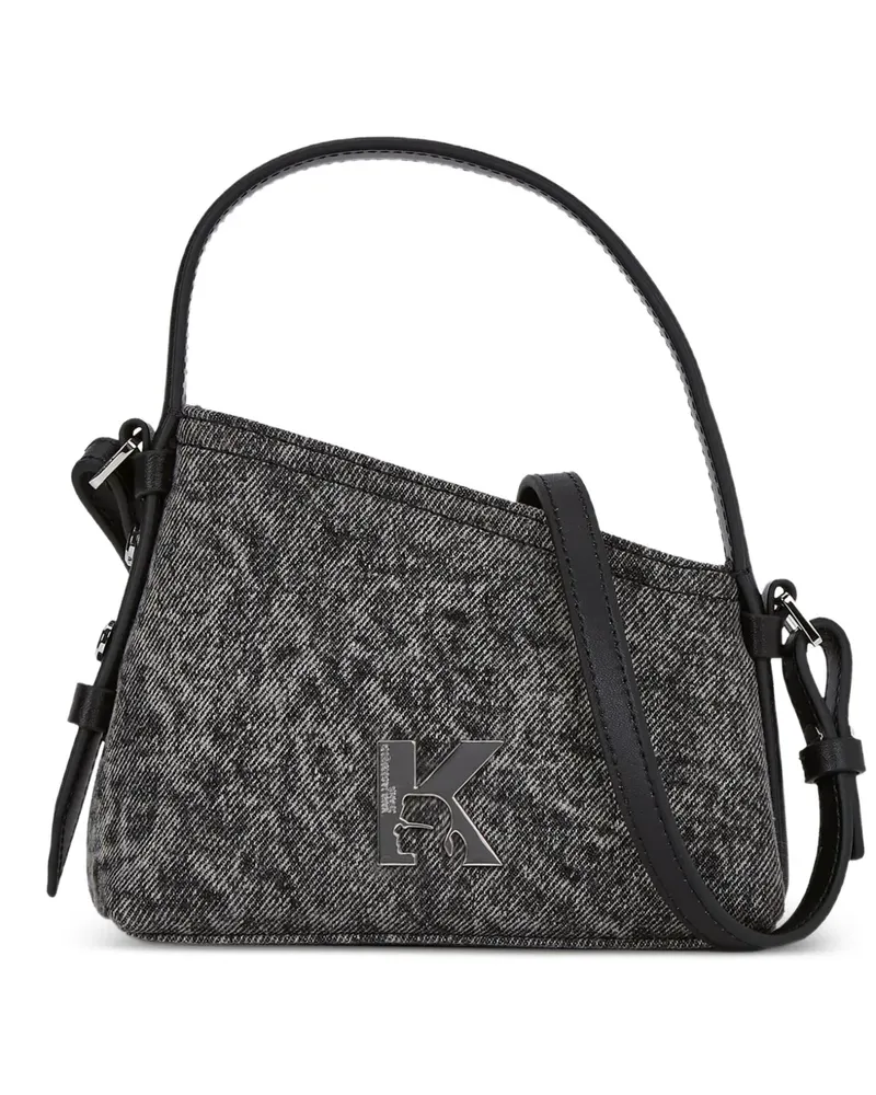 Karl Lagerfeld Mini Tote Bag aus Denim - Grau Grau