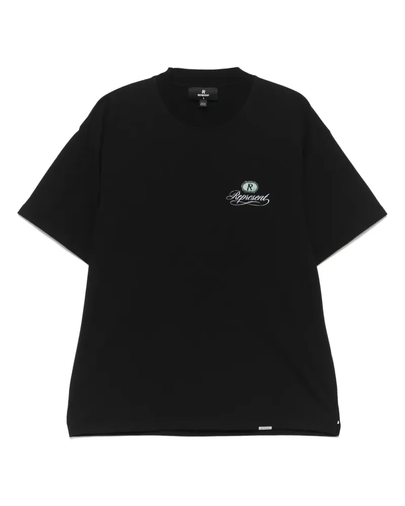 REPRESENT T-Shirt mit Logo-Print - Schwarz Schwarz