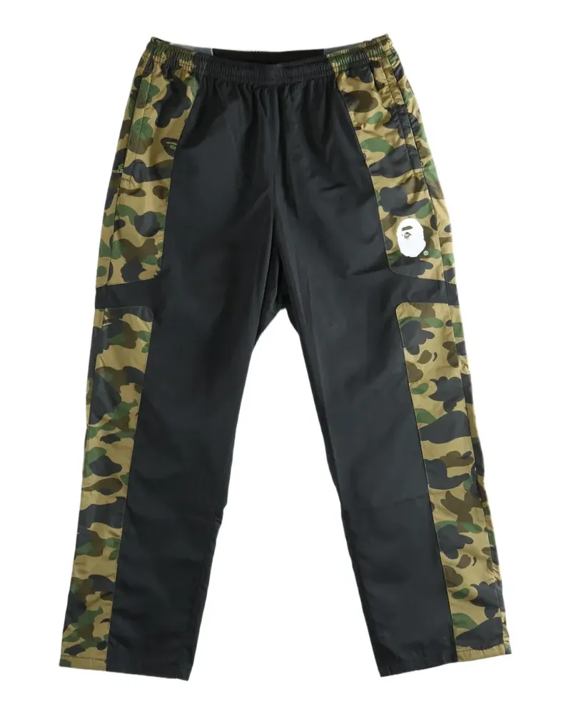 BAPE 1st camo-print track pants - Schwarz Schwarz