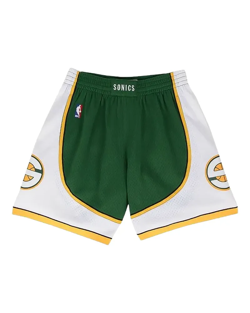 Mitchell & Ness NBA Road Swingman Shorts - Grün Grün