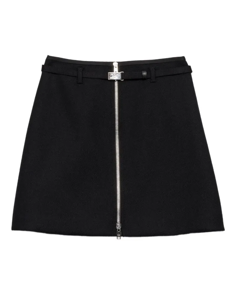 Prada Minirock aus Wolle - Schwarz Schwarz