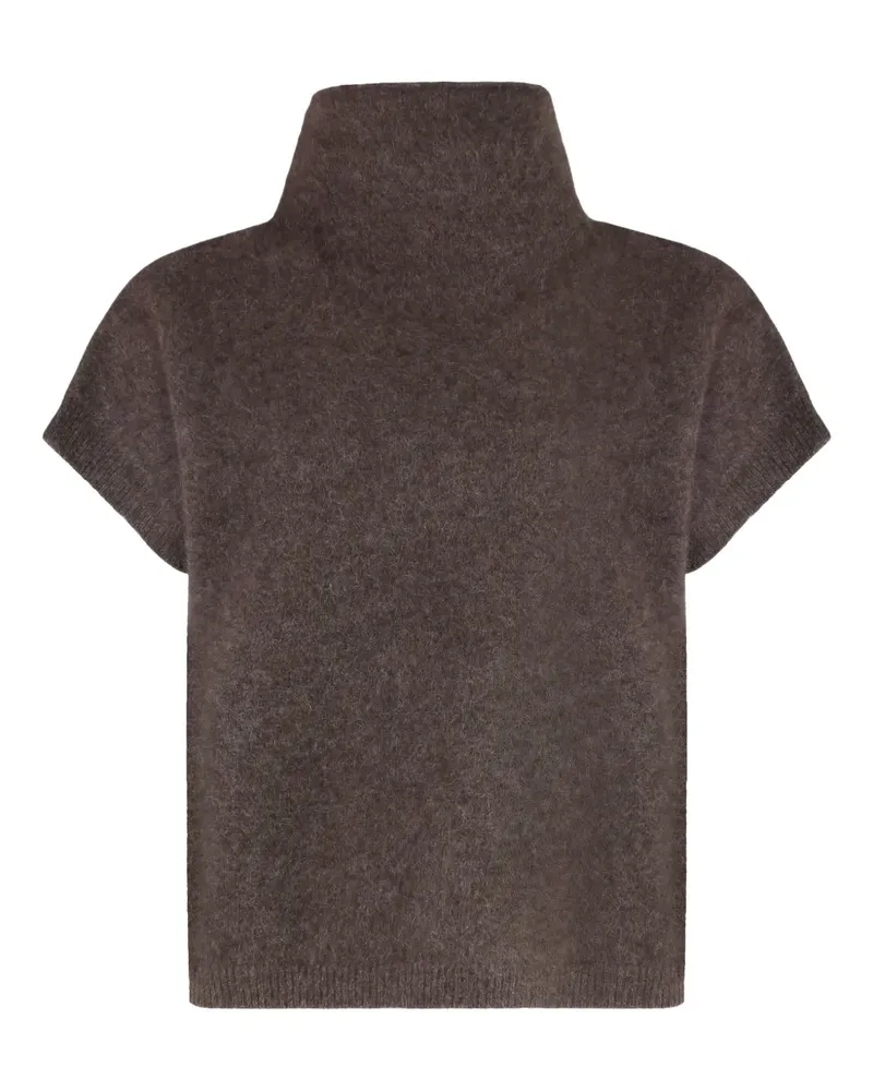 P.A.R.O.S.H. P.A.R.O H. Gerippter Rollkragenpullover - Braun Braun