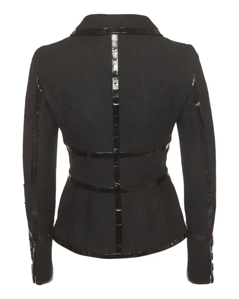 Escada front-button jacket - Schwarz Schwarz