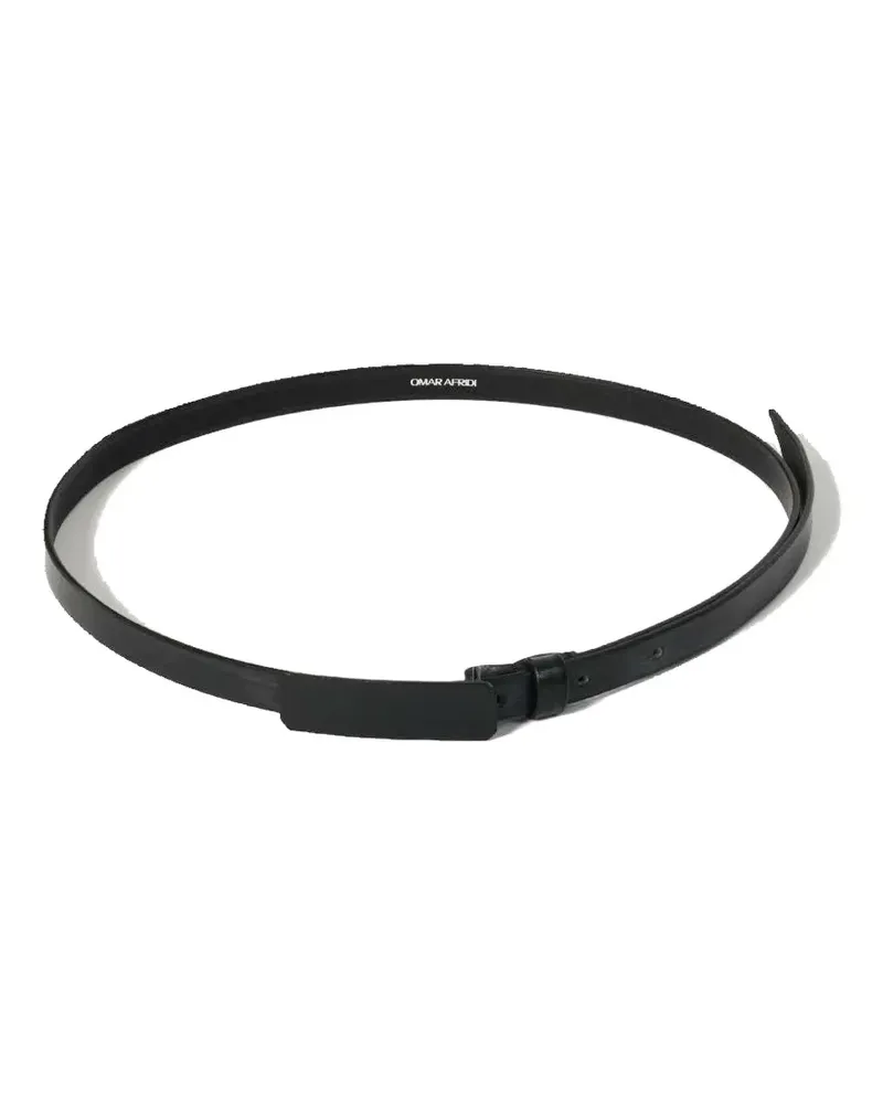 Omar Afridi buckle belt - Schwarz Schwarz