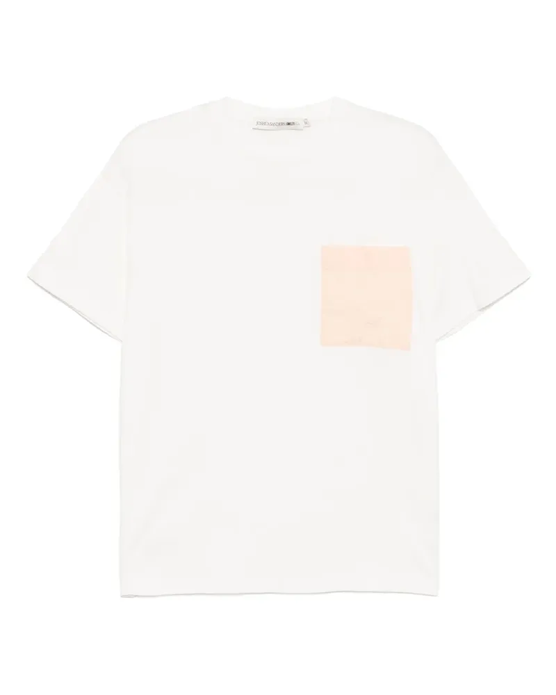 Joshua Sanders T-Shirt mit Tasche - Weiß Weiß