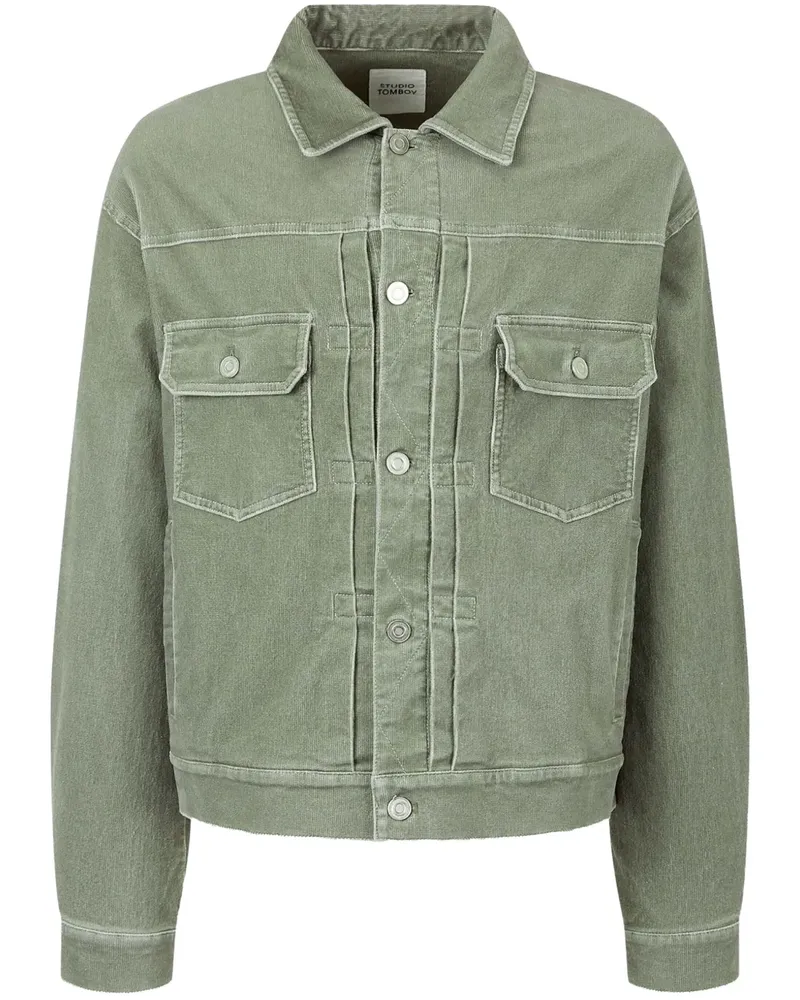 STUDIO TOMBOY Hemdjacke aus Cord - Grün Grün