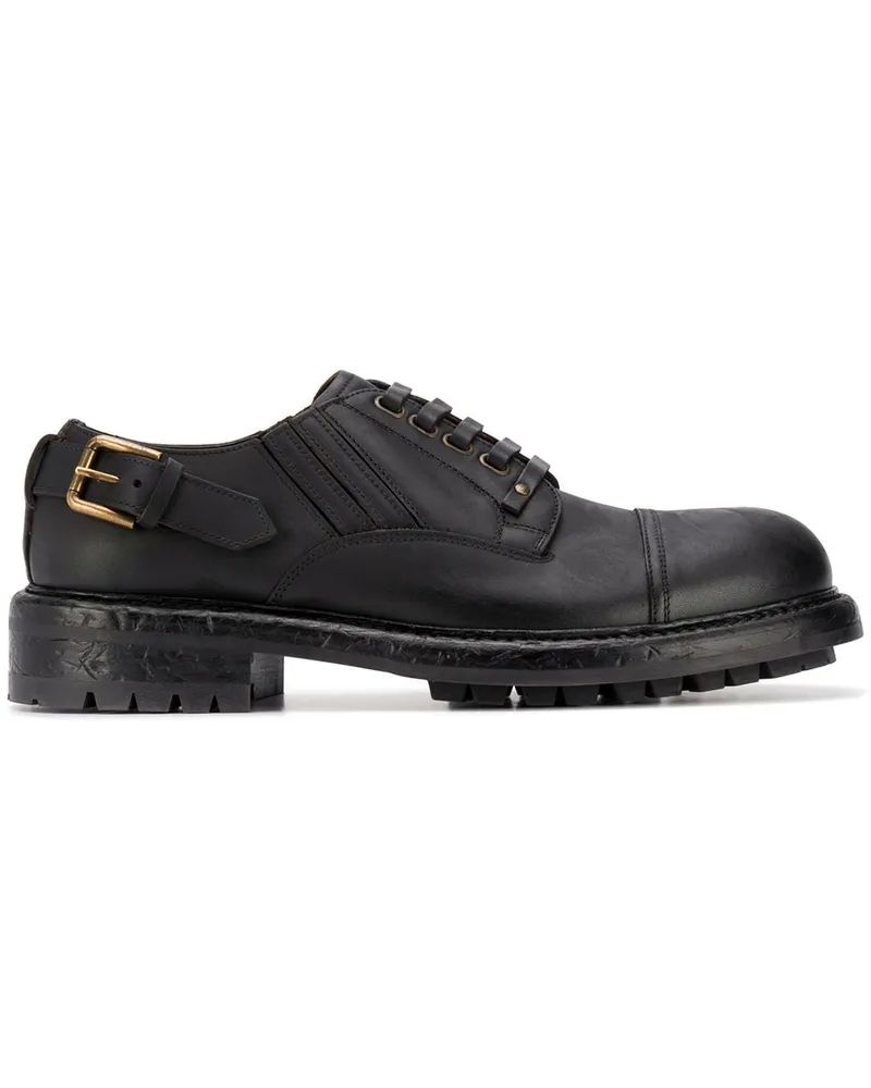 Dolce & Gabbana Derby-Schuhe mit Schnalle - Schwarz Schwarz