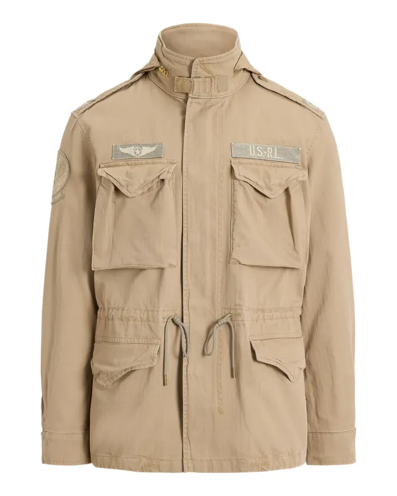 Ralph Lauren patch-detail military jacket - Braun Braun