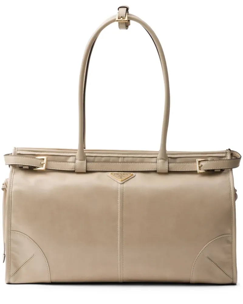 Prada Große Bonnie Tote Bag - Nude Nude