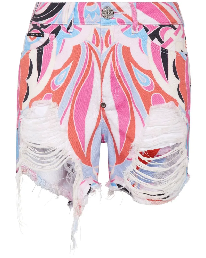 Philipp Plein Mini Shorts - Weiß Weiß