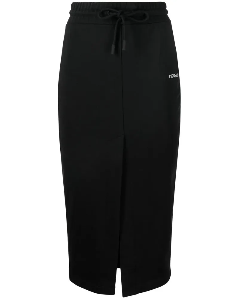 OFF-WHITE Bleistiftrock mit Kordelzug - Schwarz Schwarz