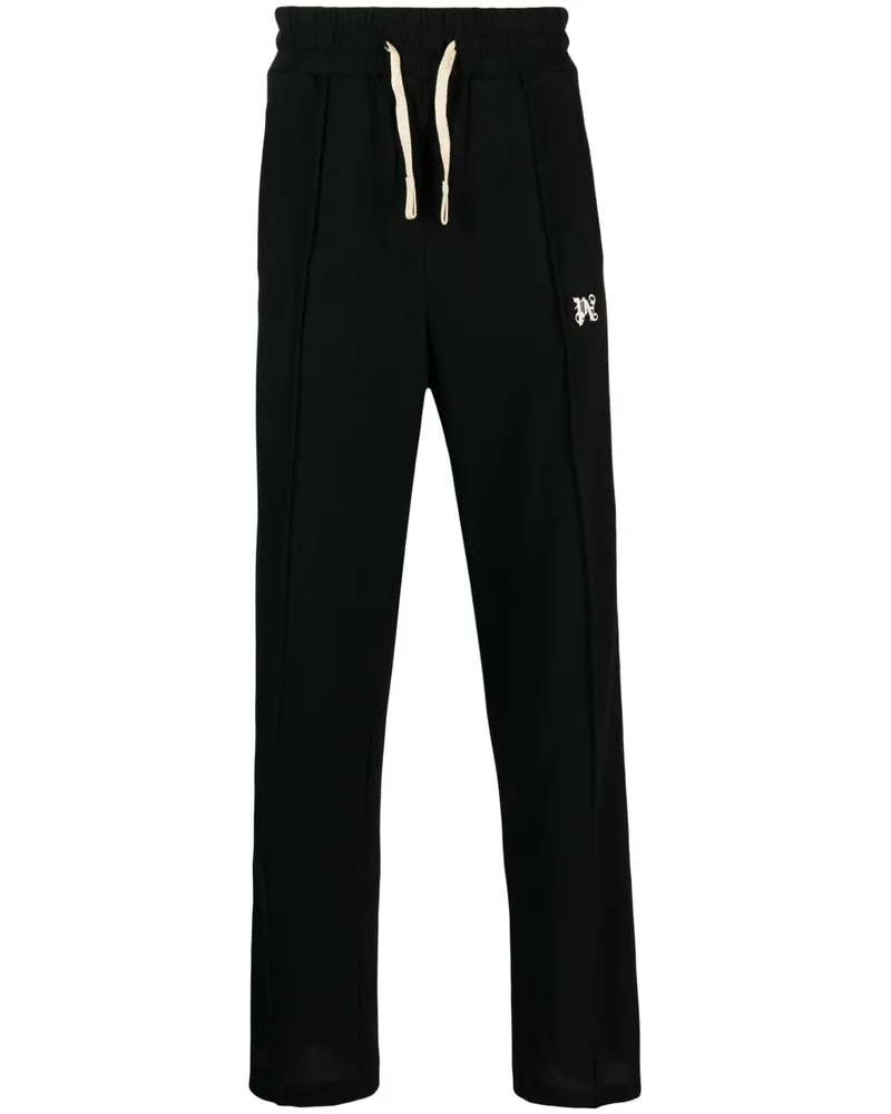 Palm Angels Jogginghose mit Monogramm-Stickerei - Schwarz Schwarz