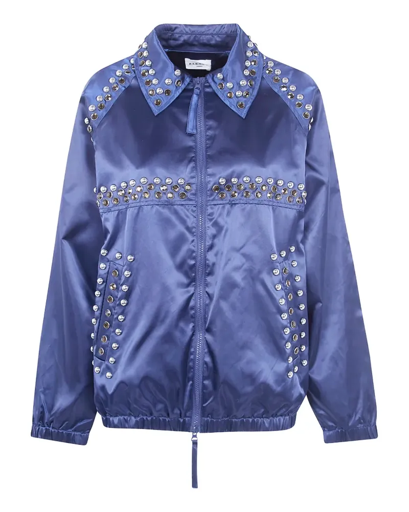 P.A.R.O.S.H. P.A.R.O H. embellished collar jacket - Blau Blau