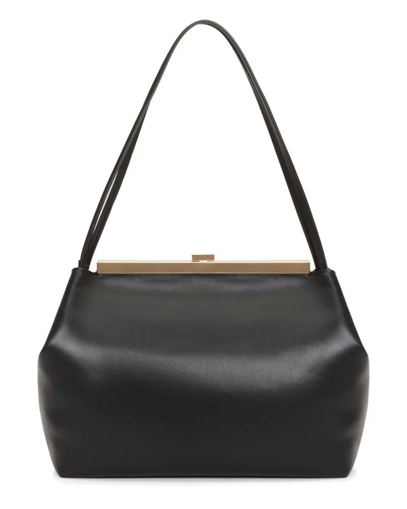 Fabiana Filippi Schultertasche aus Nappaleder - Schwarz Schwarz