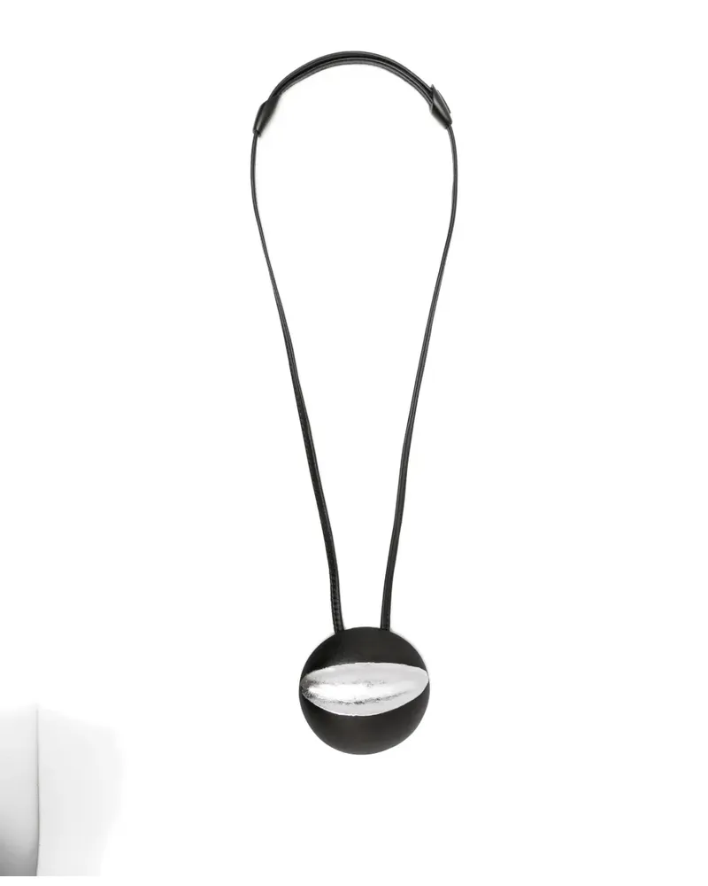 Monies Isola circular-pendant necklace - Schwarz Schwarz