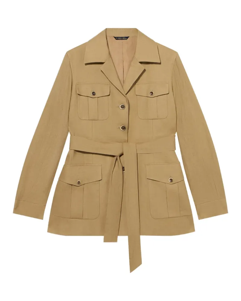Brooks Brothers belted safari jacket - Nude Nude