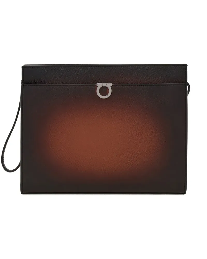 Ferragamo Gancio Aktentasche mit Reißverschluss - Braun Braun