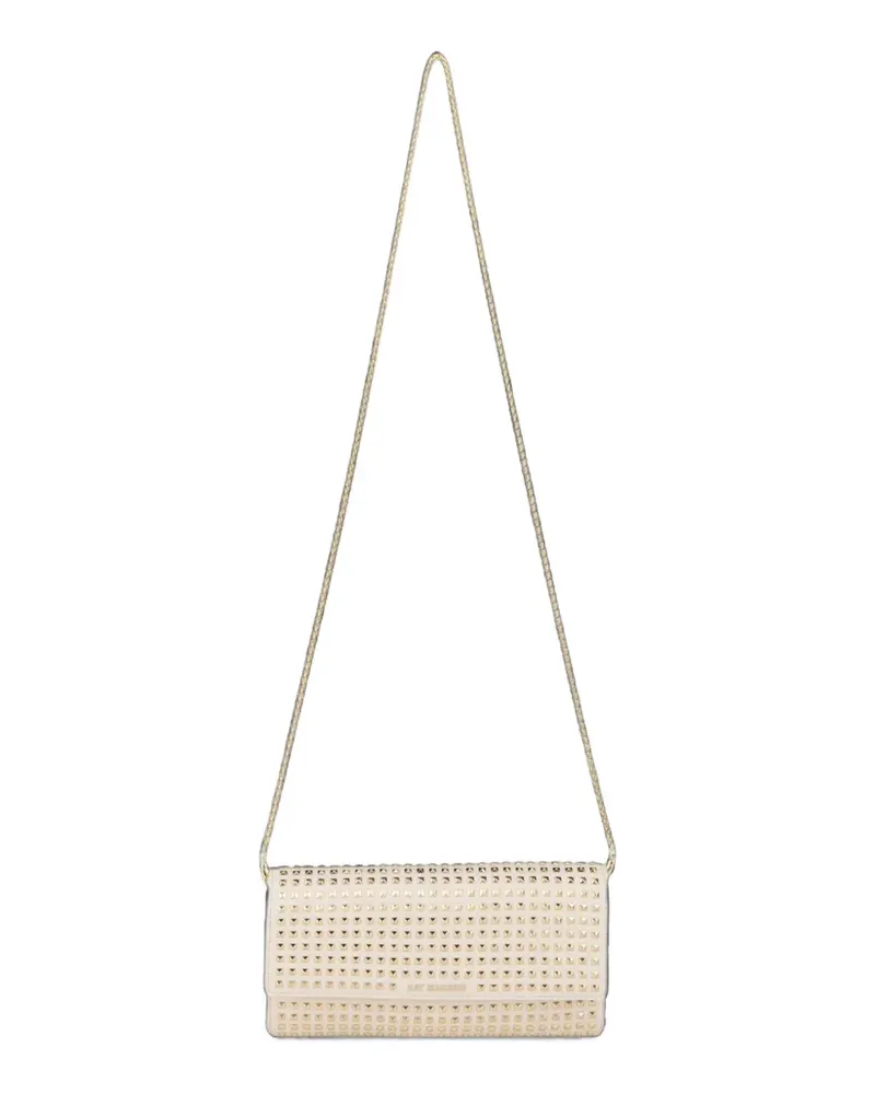 Kat Maconie Victoria stud-embellished chain-link shoulder bag - Weiß Weiß