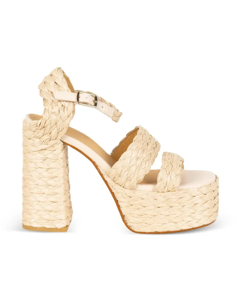 Castañer Fresa braided heeled sandals - Nude Nude