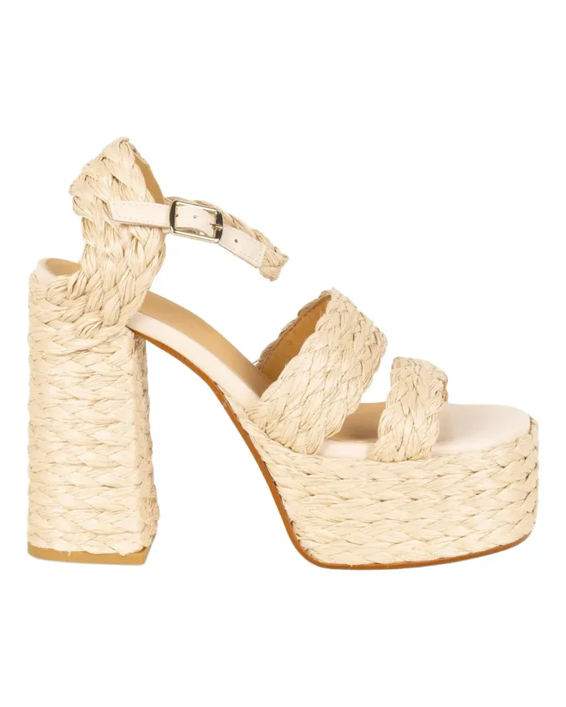 Castañer Fresa braided heeled sandals - Nude Nude