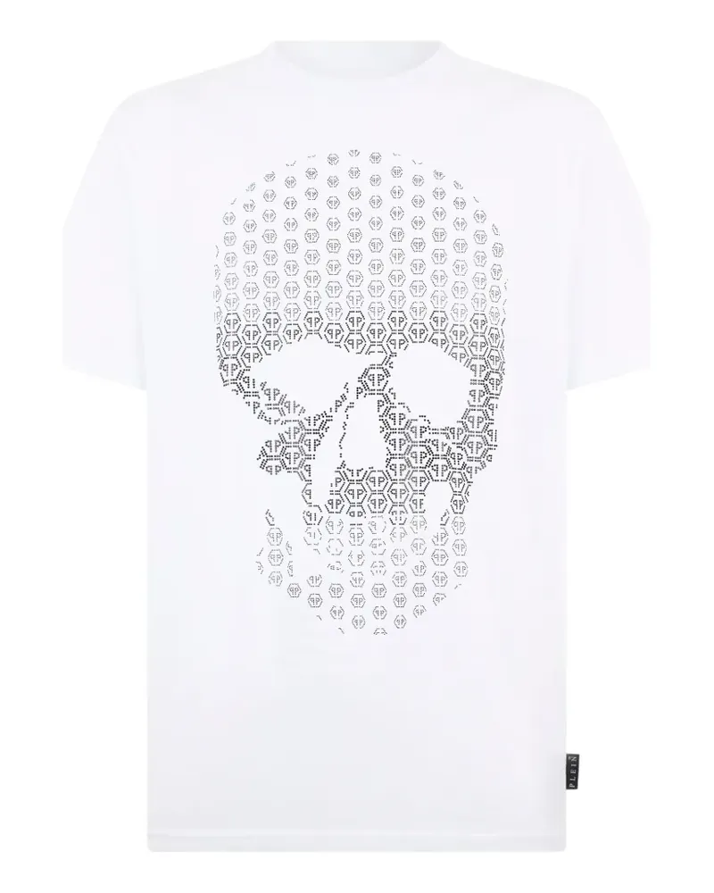Philipp Plein round-neck skull-detail T-shirt - Weiß Weiß