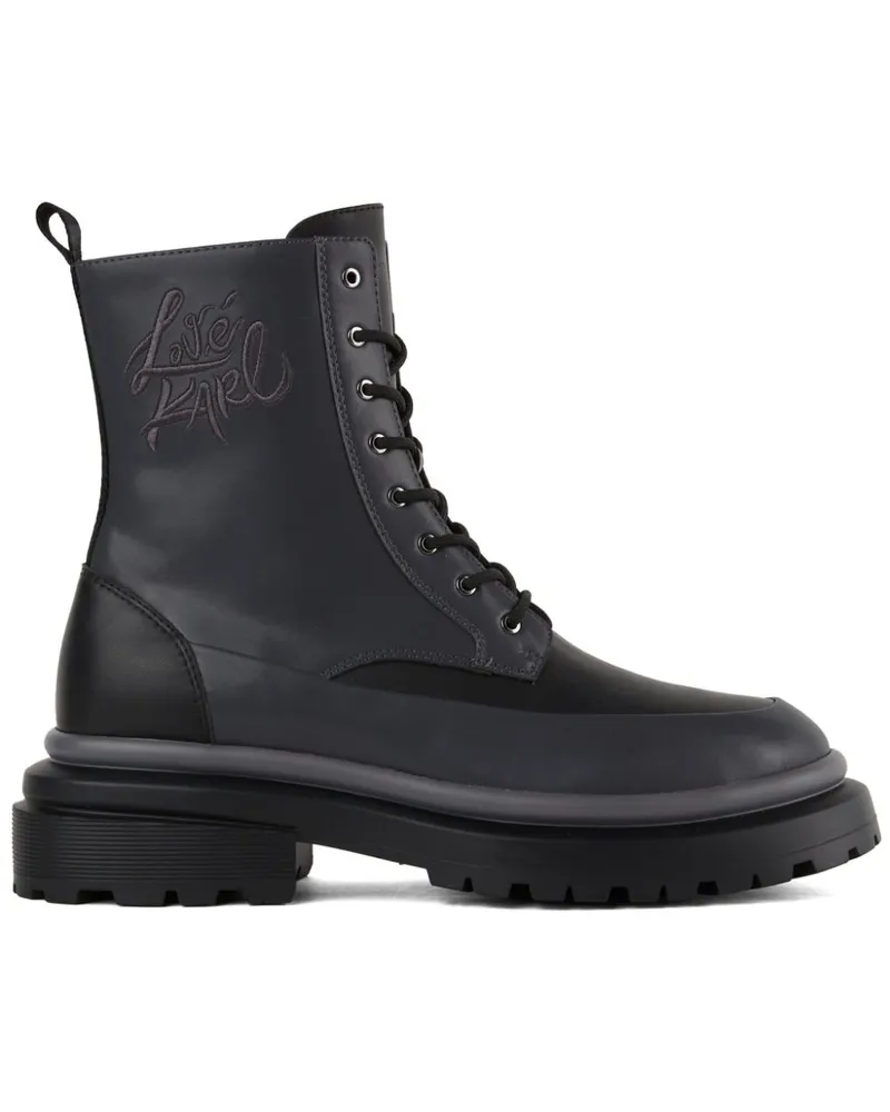 Karl Lagerfeld x Atelier Reservé Stiefel - Grau Grau