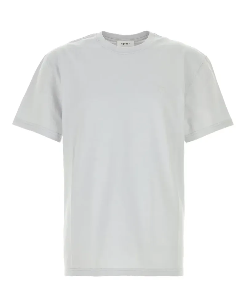 Alexander McQueen T-Shirt mit Logo-Stickerei - Grau Grau