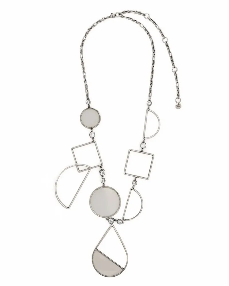 KRIZIA Halskette mit Strass - Silber Silber
