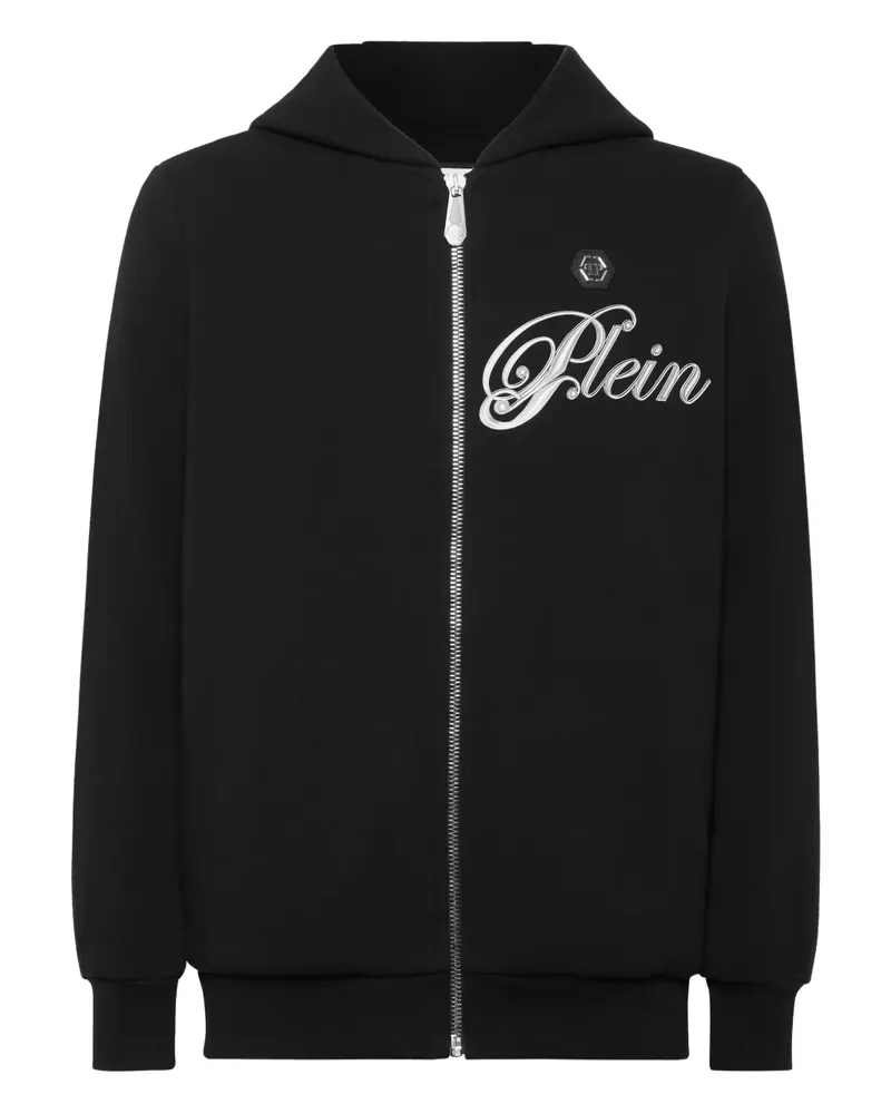 Philipp Plein Hoodie mit Kristallen - Schwarz Schwarz