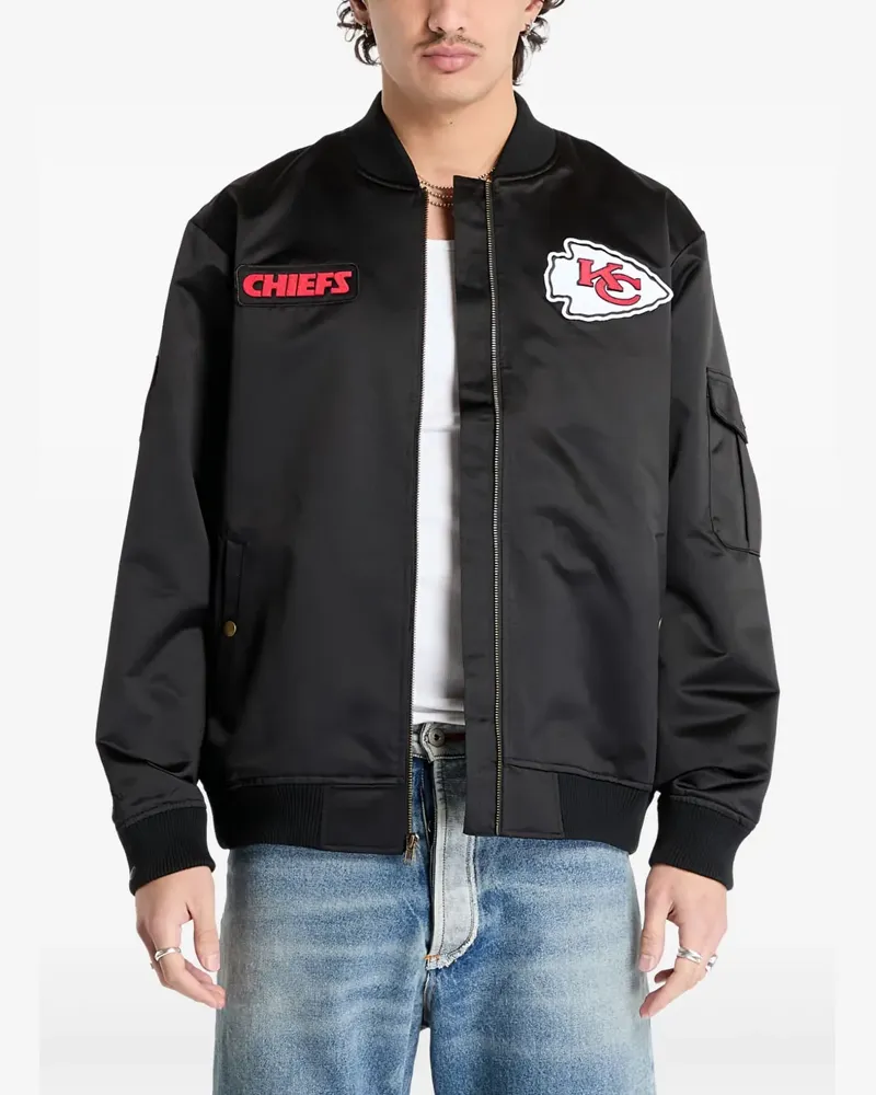 Mitchell & Ness x NFL Team Leader Jacke - Schwarz Schwarz