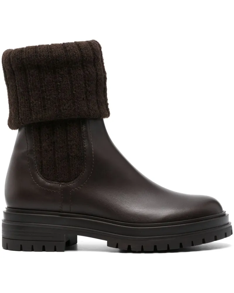 Gianvito Rossi Tenney Stiefel - Braun Braun