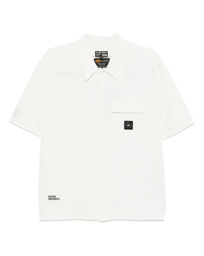 Izzue x Alpha Industries Hemd mit kurzen Ärmeln - Weiß Weiß