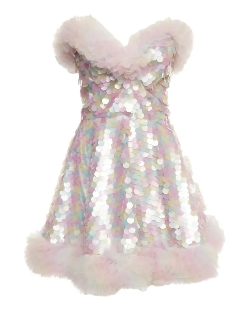 FourTwoFour on Fairfax Minikleid mit Pailletten - Rosa Rosa