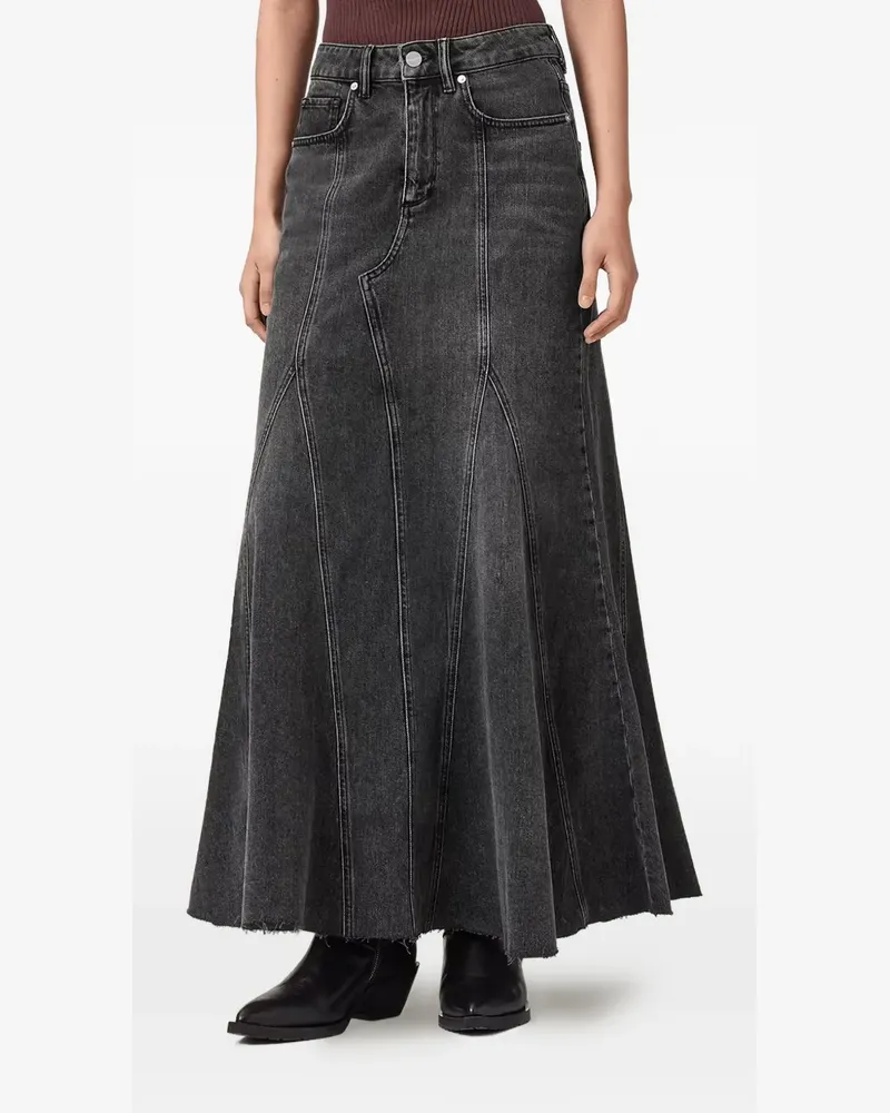 AllSaints Alma A-line maxi skirt - Schwarz Schwarz