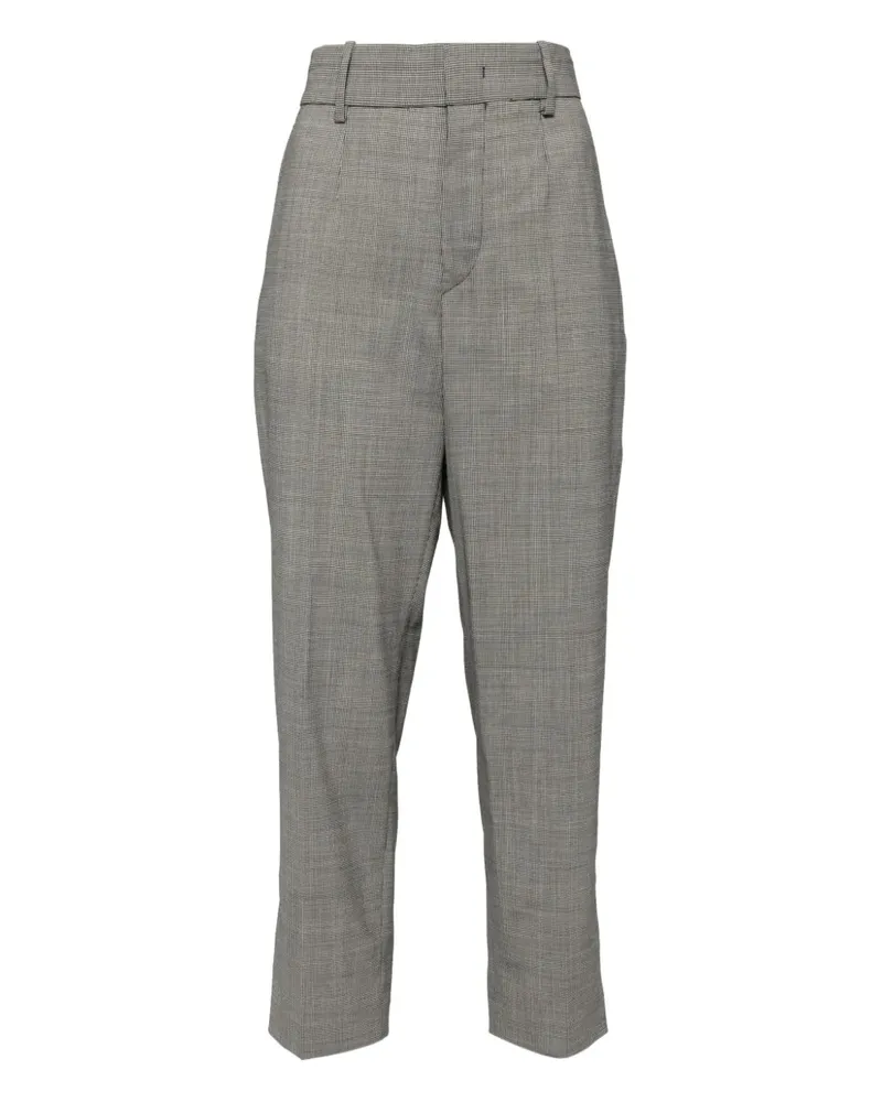 Isabel Marant Hose mit Prince of Wales-Karo - Grau Grau