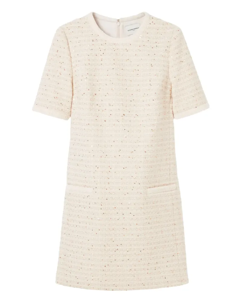 Claudie Pierlot Kleid aus Tweed - Nude Nude