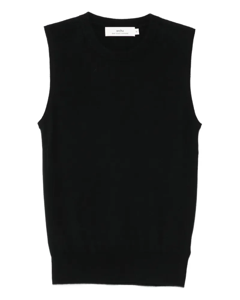arch4 Trägershirt mit Rundhalsausschnitt - Schwarz Schwarz