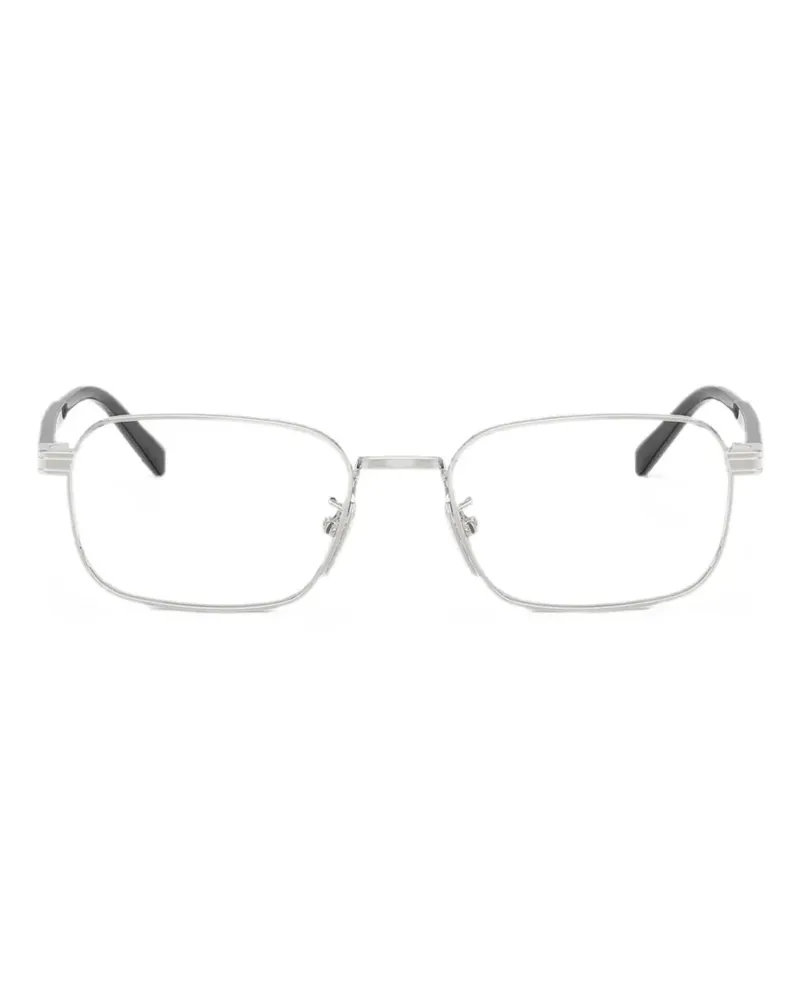 Prada Brille mit eckigem Gestell - Silber Silber