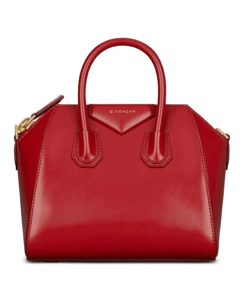Givenchy Mini Antigona Tasche aus Leder - Rot Rot