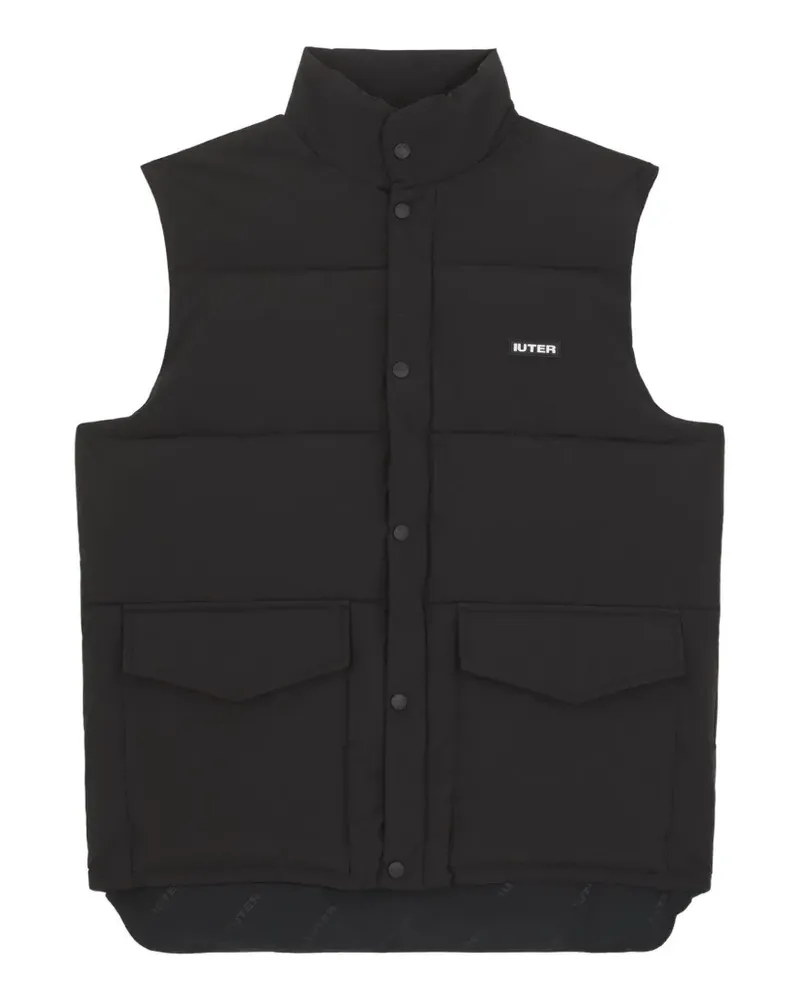 Iuter Geknöpfte Weste - Schwarz Schwarz