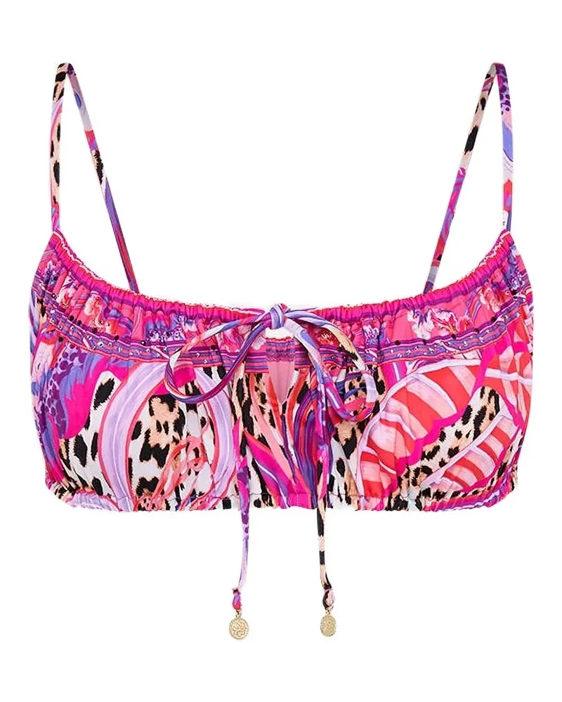 Camilla Bikinioberteil mit abstraktem Print - Rosa Rosa