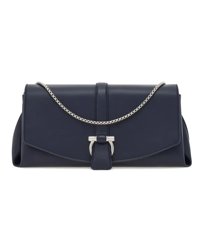 Ferragamo Schultertasche aus Leder - Blau Blau