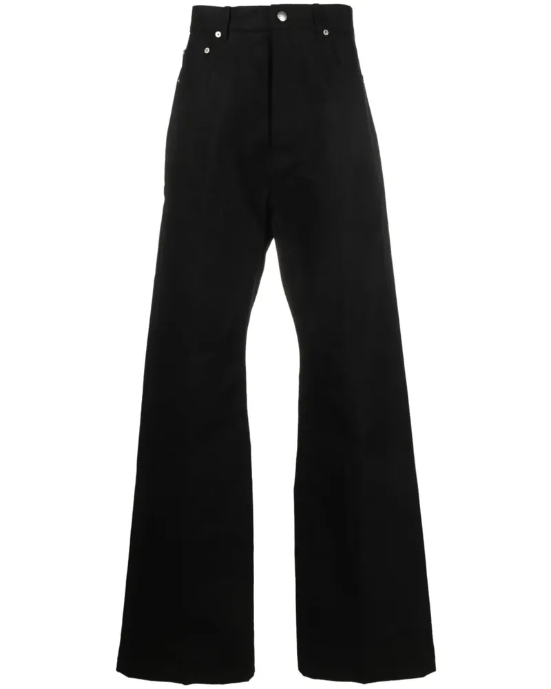 Rick Owens Schlaghose mit hohem Bund - Schwarz Schwarz