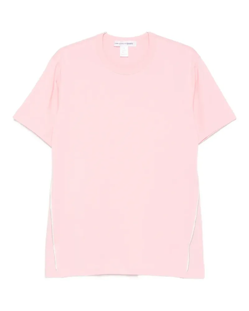 Comme des Garçons side-zip T-shirt - Rosa Rosa