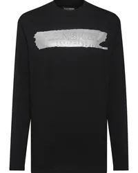 Philipp Plein Klassisches Langarmshirt Schwarz